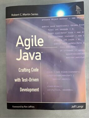 Agile Java Jeff Langr TDD Paperback Excellent Used (F298)
